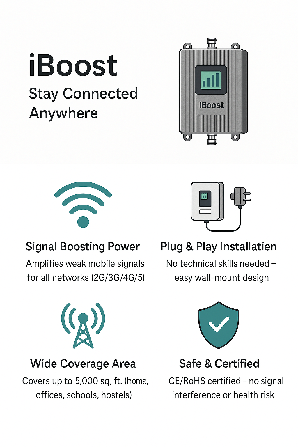 Jio 5G Signal Booster - 5G Mobile Signal Booster India